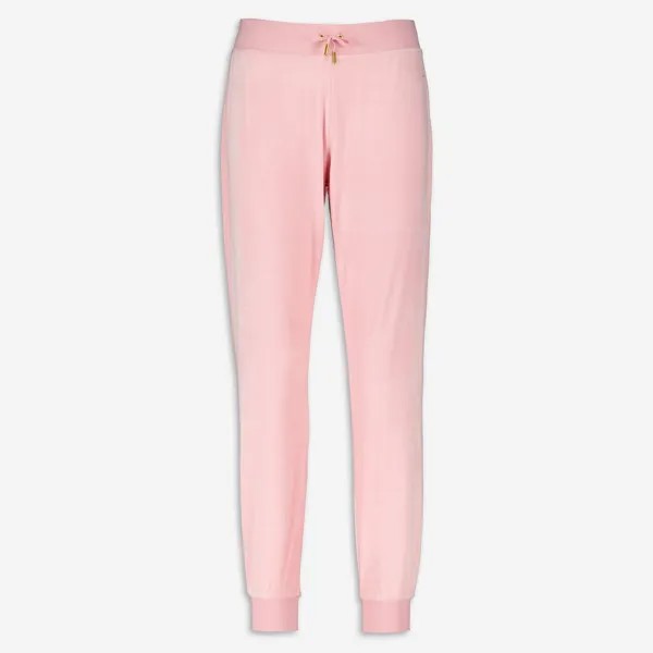 Розовые велюровые спортивные брюки Juicy Couture