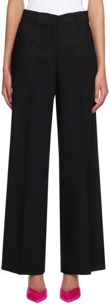 Черные прямые брюки MSGM