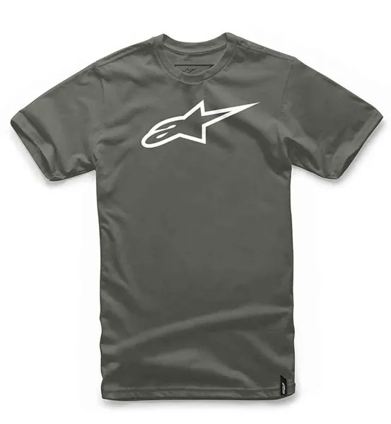 Нестареющая классическая футболка Alpinestars, оливковое