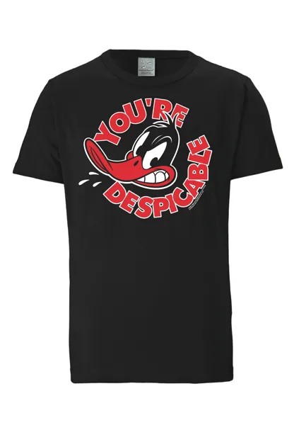 Футболка Logoshirt Looney Tunes Daffy Duck, черный