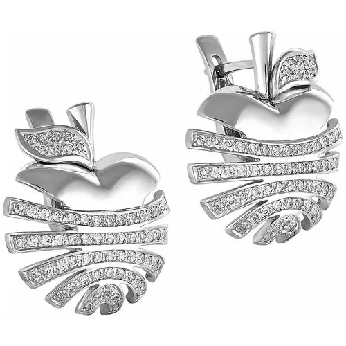 Серьги KABAROVSKY, серебро, 925 проба, фианит