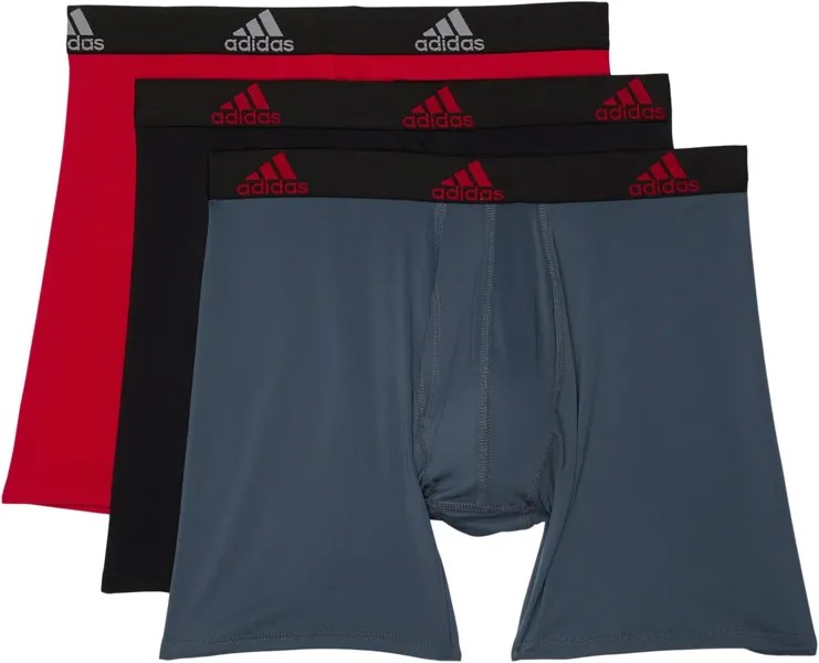 Боксеры Adidas Performance Boxer Brief 3-Pack, цвет Red/Scarlet/Black/Onix