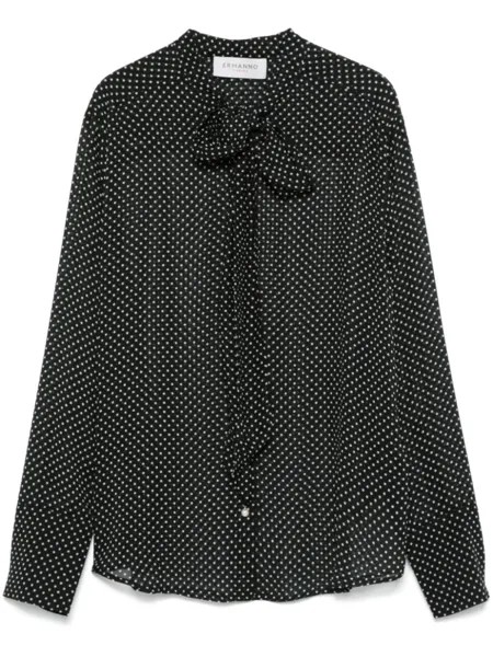 ERMANNO FIRENZE рубашка в горох, черный
