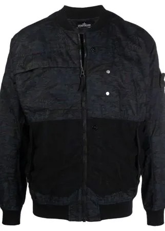 Stone Island Shadow Project бомбер с сетчатой вставкой