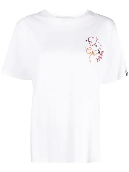 Golden Goose футболка Aira с вышивкой