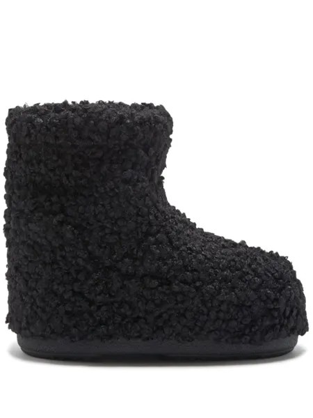 Moon Boot ботинки Icon Low из шерпы, черный