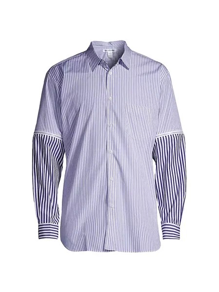 Полосатая рубашка на молнии Comme Des Garcons Shirt, цвет stripe