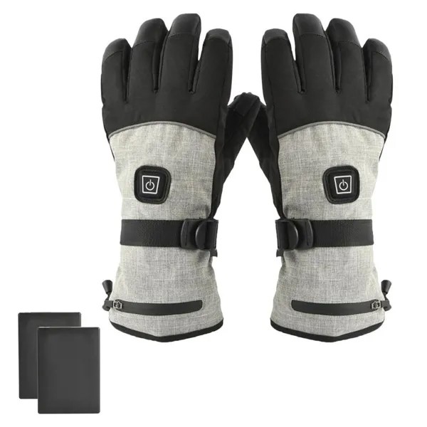 1 пара унисекс перчатки с подогревом перчатки с электрическим подогревом зимние перчатки с закрытыми пальцами защитный чехол для рук Велос...