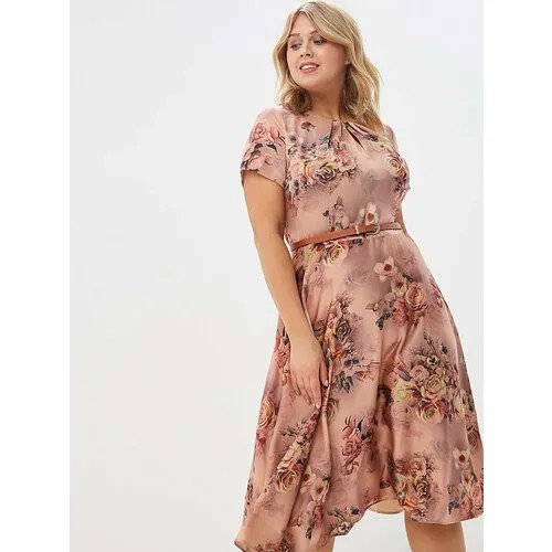 Платье DiSORELLE, размер 48, розовый