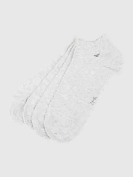 Носки-кроссовки с эластичным наполнением, в упаковке 4 шт Tom Tailor, светло-серый