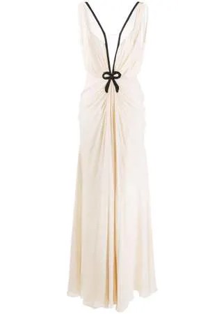 Ports 1961 длинное платье с вышивкой
