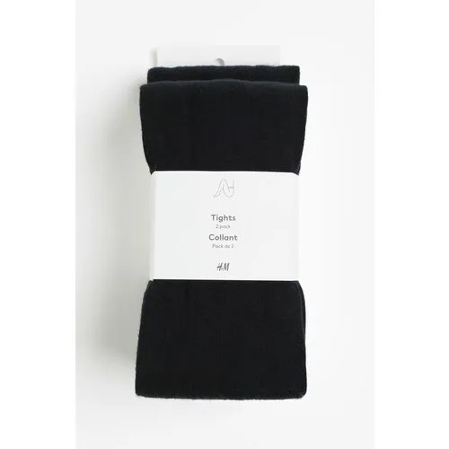 Колготки H&M, 2 шт., размер XXL, черный