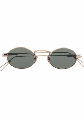 Chrome Hearts солнцезащитные очки Clapper в овальной оправе