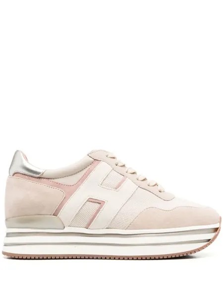 Кроссовки Hogan Lace-up, светло-розовый