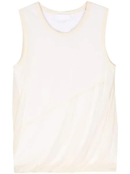 Топ Bubble без рукавов Helmut Lang, бежевый