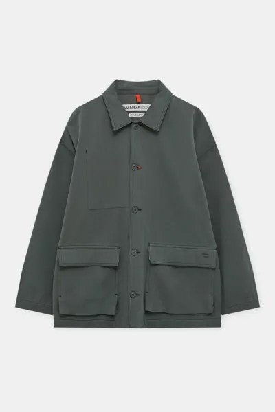 Куртка женская Pull&Bear PUL557676134 зеленая L-XL. Доставка из-за рубежа.