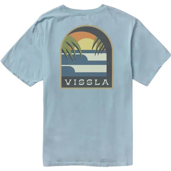 Футболка out the window с карманами премиум-класса Vissla, цвет chambray