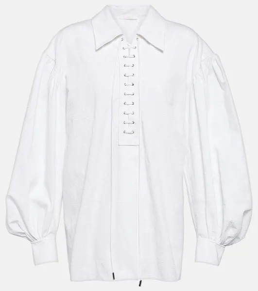 Хлопковая блузка CHLOÉ, белый