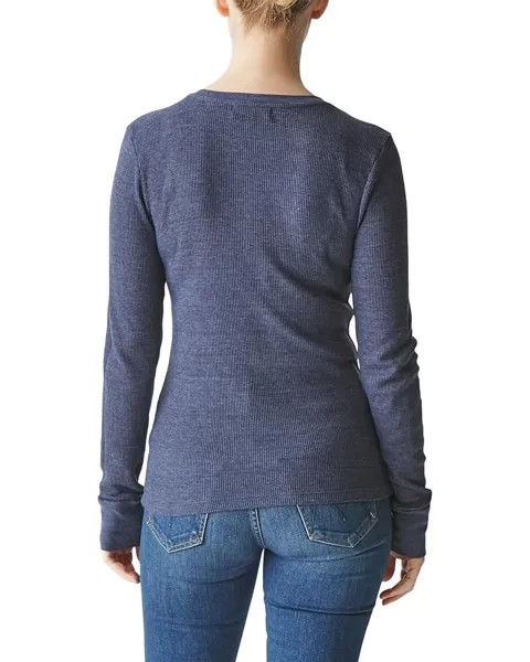 Топ Michael Stars Thermal Juliet Crew Neck Top, цвет Nocturnal