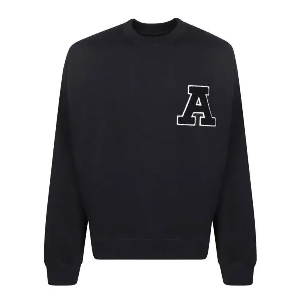 Футболка organic cotton sweatshirt Axel Arigato, черный