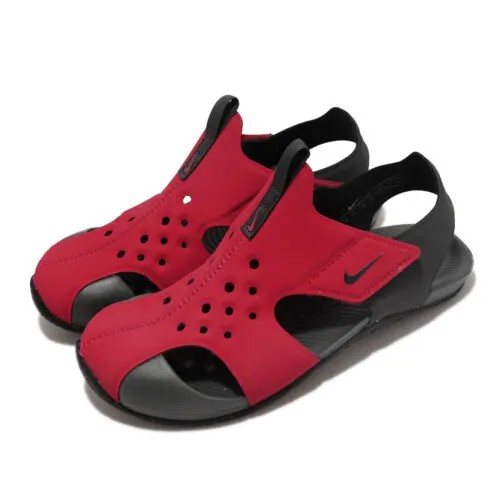 Сандалии без шнурков Nike Sunray Protect 2 PS Red Black Kids Preschool Slip On 943826-603