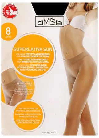 Колготки Omsa SuperLativa Sun 8 den, размер 4-L, nero (черный)