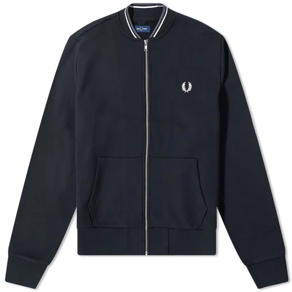 Красный бомбер Perry на молнии Fred Perry Authentic