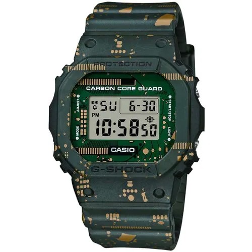 Наручные часы CASIO, зеленый, хаки