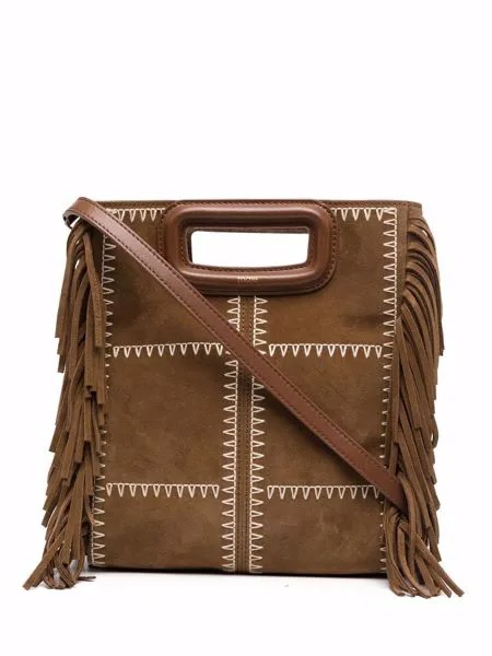 Maje suede leather M tote bag