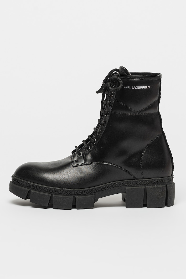 Кожаные ботинки Aria Karl Lagerfeld, черный