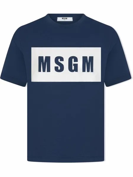 MSGM Kids футболка с логотипом