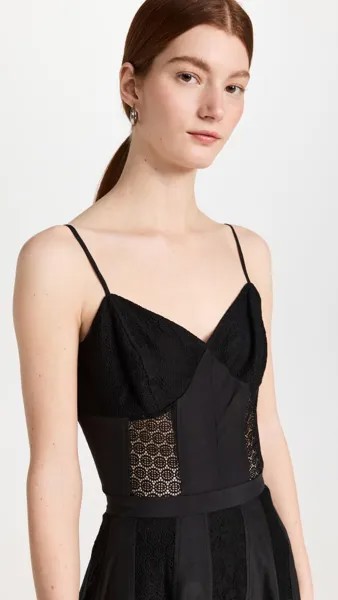 Блуза Jason Wu Cotton Silk Cami, черный