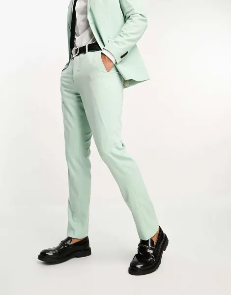 Суперузкие брюки Jack & Jones Premium пастельно-синего цвета