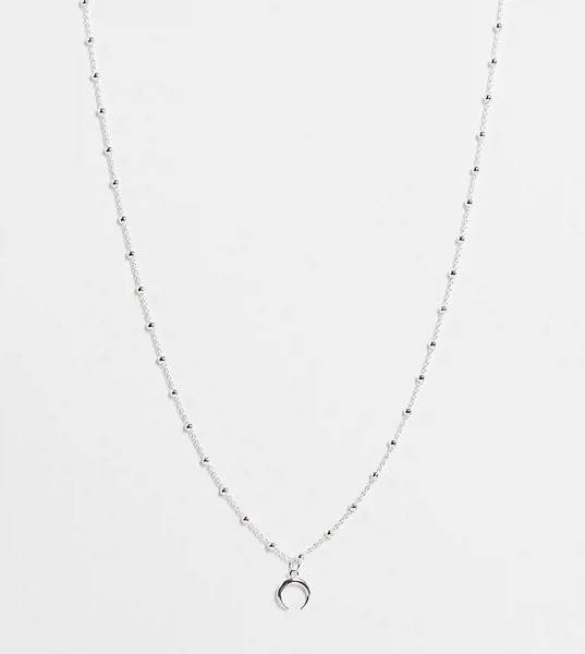 Ожерелье из стерлингового серебра с подвеской в виде рога Kingsley Ryan-Серебристый