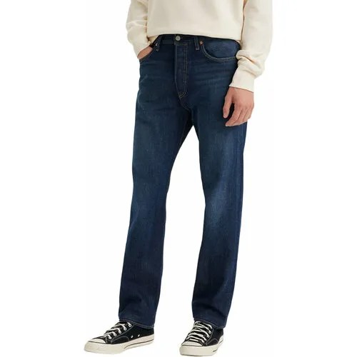 Джинсы зауженные Levi's Men 501 Slim Taper Jeans, размер 33/32, синий