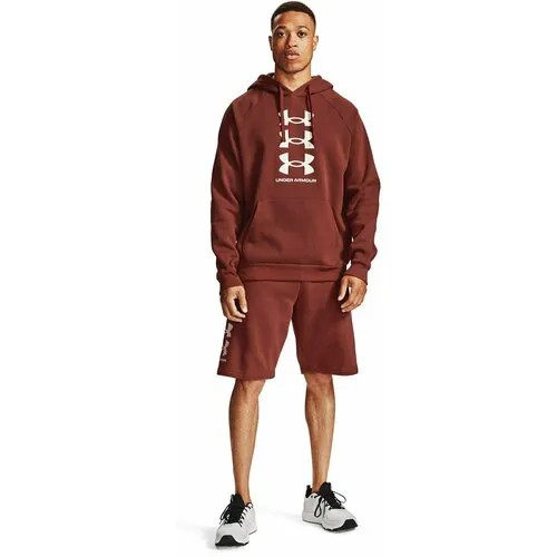 Худи Under Armour Men's Rival Fleece Multilogo Hoodie, размер SM, , бордовый