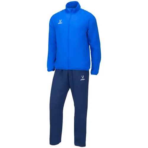 Костюм Jogel, олимпийка и брюки, силуэт прямой, карманы, подкладка, размер S, синий