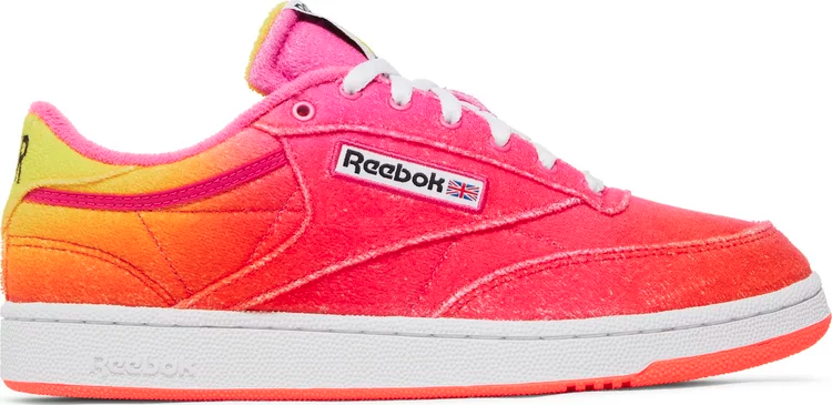 Кроссовки daniel moon x club c 85 'atomic pink alert yellow' Reebok, розовый