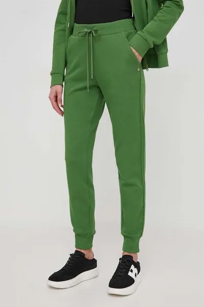 Спортивные брюки из хлопка United Colors of Benetton, зеленый