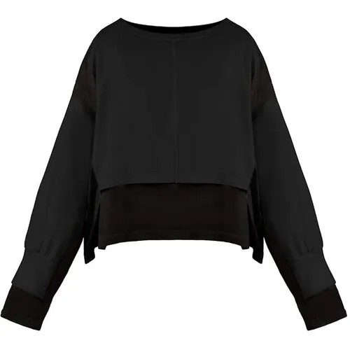 Блуза  Andrea Ya'aqov, нарядный стиль, размер s, черный