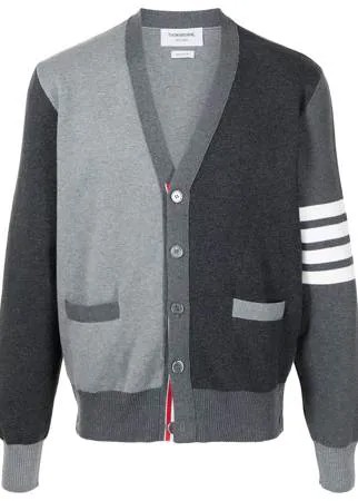 Thom Browne кардиган с V-образным вырезом и полосками 4-Bar