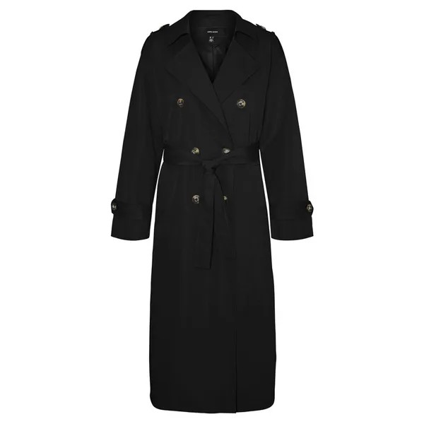 Тренчкот Vero Moda Chloe Long, черный
