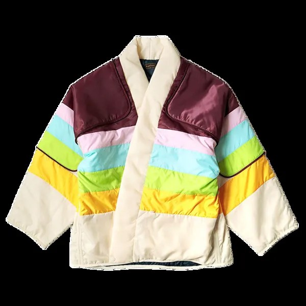 Куртка Kapital Nylon Rainbow Kesa Sham Bomber 'Burgundy', красный