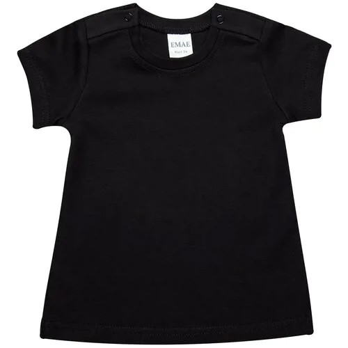 Футболка детская с коротким рукавом/футболка для малышей/цв.черный рост 62 ог 40