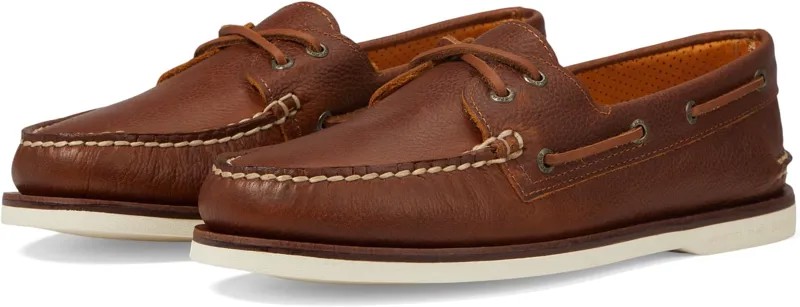 Топсайдеры Gold A/O 2-Eye Tumbled Sperry, цвет Tan