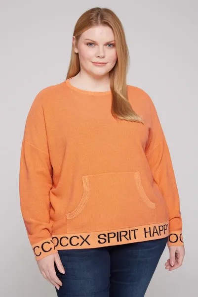 Свитер SOCCX с круглым вырезом, хлопок, цвет Apricot Blush