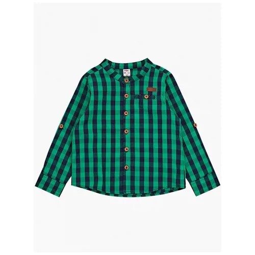 Рубашка для мальчиков Mini Maxi, модель 1881, цвет зеленый, размер 110