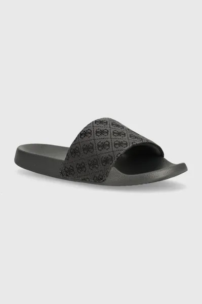 Шлепки Guess, серый
