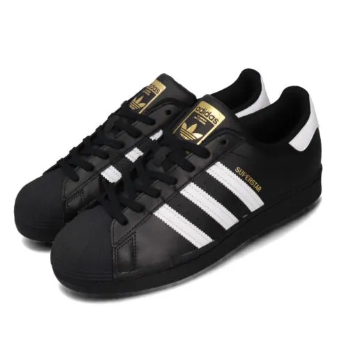 Adidas Originals Superstar Черные Белые Золотые Мужские Женские Классические Туфли Унисекс EG4959