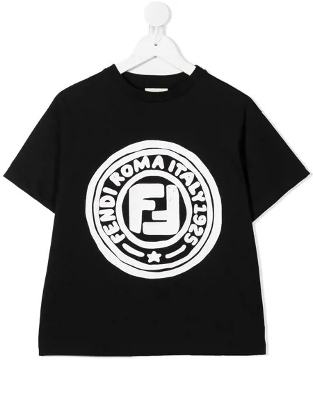 Fendi Kids футболка с логотипом